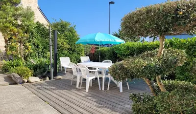 Jardin de l'établissement Maison Vue Mer proche Pointe du Raz Audierne Plouhinec Finistère