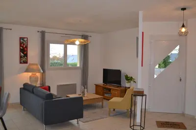Télévision ou salle de divertissement dans l'établissement Le Gite des 4 Vents