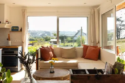 Vue générale sur la montagne ou vue sur la montagne depuis la maison de vacances