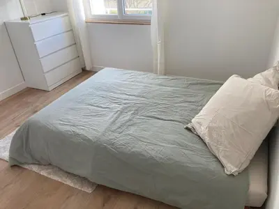 Un ou plusieurs lits dans un hébergement de l'établissement 63m2 Lumineux proche Stang Alar