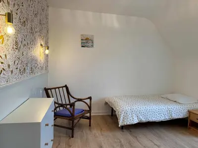 Un ou plusieurs lits dans un hébergement de l'établissement l'Echappee belle Seaside break for 8 people