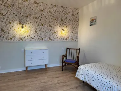 Un ou plusieurs lits dans un hébergement de l'établissement l'Echappee belle Seaside break for 8 people