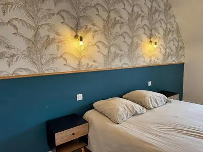 Un ou plusieurs lits dans un hébergement de l'établissement l'Echappee belle Seaside break for 8 people