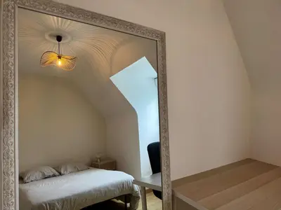 Un ou plusieurs lits dans un hébergement de l'établissement l'Echappee belle Seaside break for 8 people