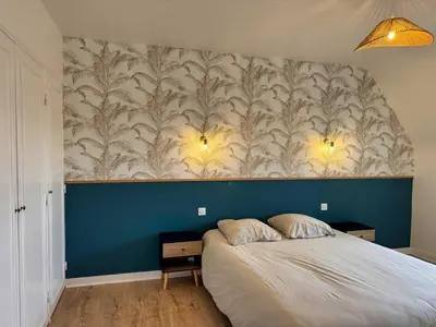 Un ou plusieurs lits dans un hébergement de l'établissement l'Echappee belle Seaside break for 8 people