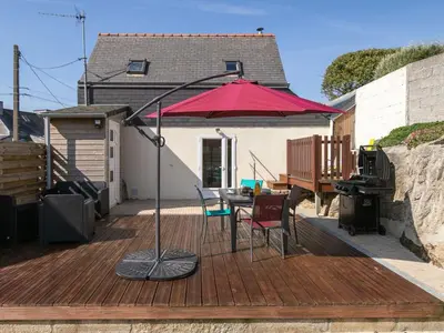 Terrasse ou espace extérieur de l'établissement Holiday Home Ti Bihan by Interhome
