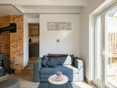 Coin salon dans l'établissement Holiday Home Ti Bihan by Interhome
