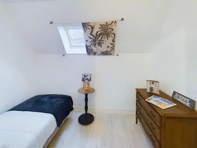 Un ou plusieurs lits dans un hébergement de l'établissement Maison pour 5 - 50m du front de mer