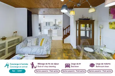 Plan de l'établissement Maison pour 5 - 50m du front de mer