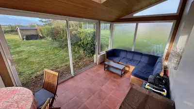 Coin salon dans l'établissement Maison familiale Ty Breizh Nevez