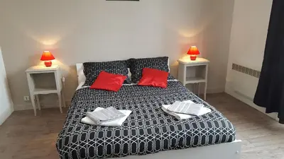 Un ou plusieurs lits dans un hébergement de l'établissement AN ABER Hôtel Café