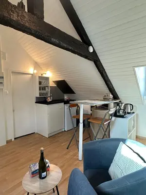 Cuisine ou kitchenette dans l'établissement Studio Sur les Toits - Centre Historique