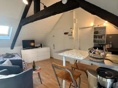 Coin salon dans l'établissement Studio Sur les Toits - Centre Historique