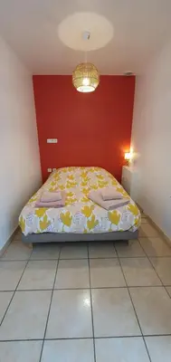 Un ou plusieurs lits dans un hébergement de l'établissement Appartement 58m2 10min de la gare à pied
