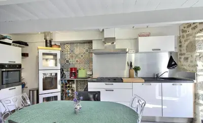 Cuisine ou kitchenette dans l'établissement Ty Chann Rouz