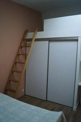 Un ou plusieurs lits dans un hébergement de l'établissement Appartement vue exceptionnelle mer - 3 chambres