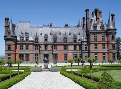 Jardin de l'établissement Châteauneuf-du-Faou, Finistre, Brittany