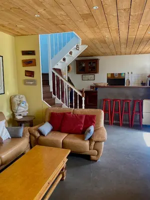 Coin salon dans l'établissement Maison typique du pays bigouden