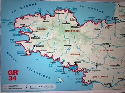 Plan de l'établissement Charmante maison bretonne proche de la mer