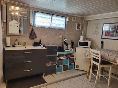 Cuisine ou kitchenette dans l'établissement nID DOUILLET