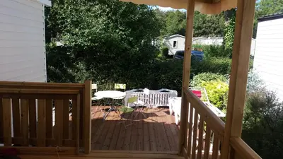 Balcon ou terrasse dans l'établissement Mobil HOME 40 m2 3CH