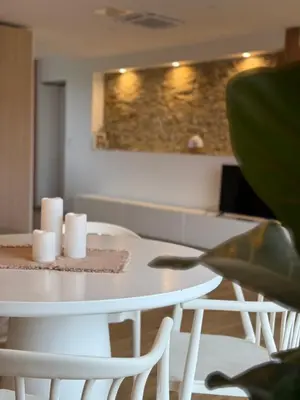 Coin salon dans l'établissement Casa Escuela