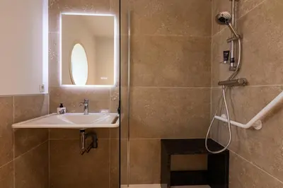Salle de bains dans l'établissement Villa DUXCAAR