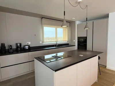 Cuisine ou kitchenette dans l'établissement Côté Mer - Vue exceptionnelle - Rooftop - SPA