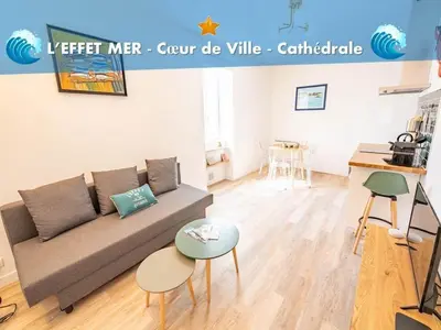 Coin salon dans l'établissement L'effet mer-T2- Hyper centre