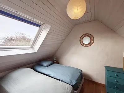 Un ou plusieurs lits dans un hébergement de l'établissement Chestnut - Charming cottage - Renovated 2024- Gîte de charme - Rénové 2024