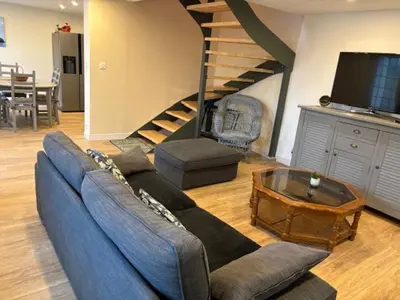 Coin salon dans l'établissement les gites du corsen