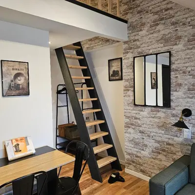 Plan de l'établissement GÎTE L'industriel, appartement privé en Duplex, à 10 minutes des plages