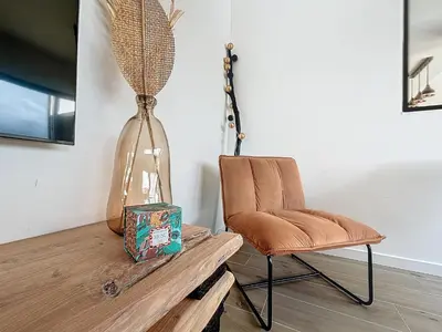 Coin salon dans l'établissement Villa Soizic