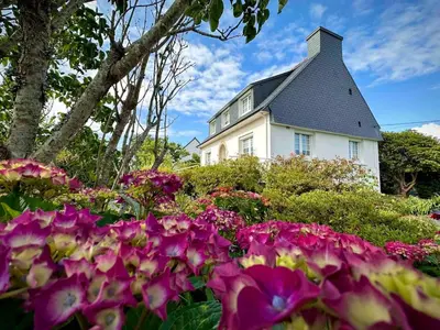 Jardin de l'établissement Maison Renovée Plomelin - Countryside and Beaches