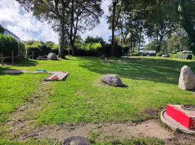 Jardin de l'établissement Mobil home
