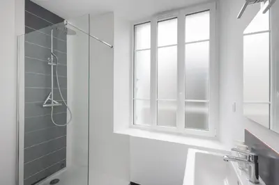 Salle de bains dans l'établissement Big aille