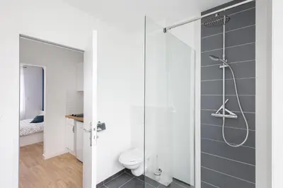 Salle de bains dans l'établissement Big aille