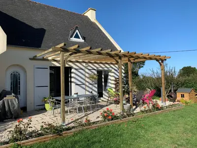 Jardin de l'établissement Grande maison à 200m de la plage