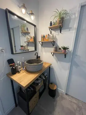 Cuisine ou kitchenette dans l'établissement Grande maison à 200m de la plage