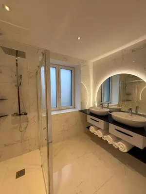 Salle de bains dans l'établissement Au coeur du chaos