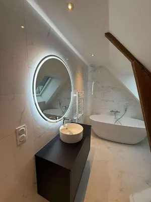 Salle de bains dans l'établissement Au coeur du chaos