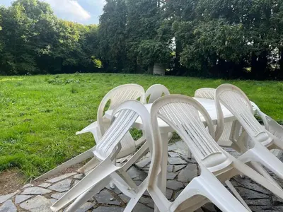 Jardin de l'établissement Grande Maison de Campagne proche de Carhaix