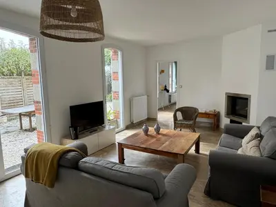 Coin salon dans l'établissement Villa Ker Jean