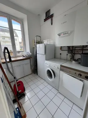 Cuisine ou kitchenette dans l'établissement Villa Ker Jean
