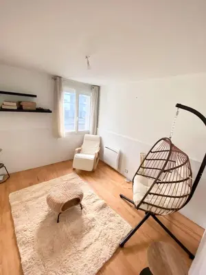 Coin salon dans l'établissement Appartement proche centre-ville