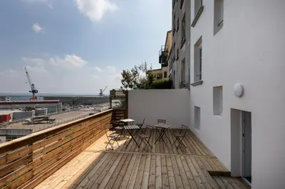 Balcon ou terrasse dans l'établissement Louzou