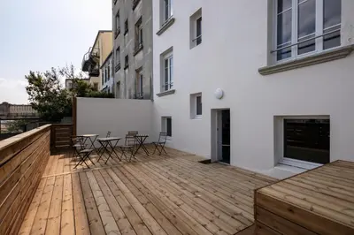Balcon ou terrasse dans l'établissement Louzou