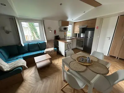 Cuisine ou kitchenette dans l'établissement Elise&Kévin