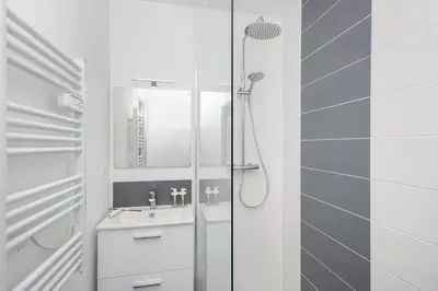 Salle de bains dans l'établissement Friskette