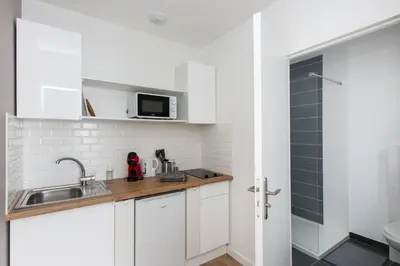 Cuisine ou kitchenette dans l'établissement Friskette